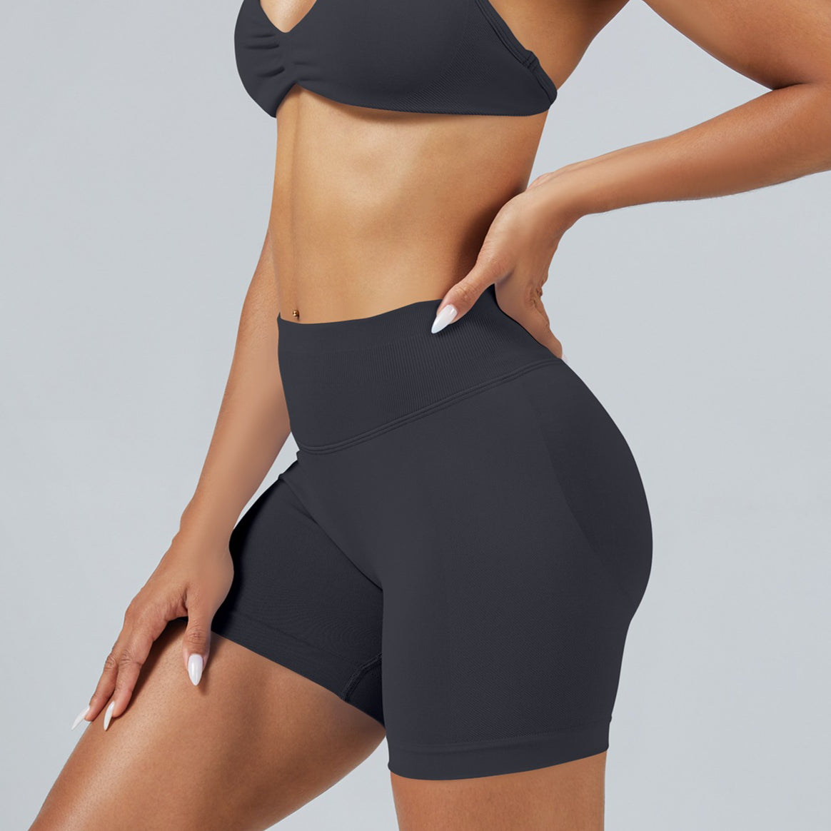 Seamless Quick Dry Yoga Shorts for Women Gym Wear
