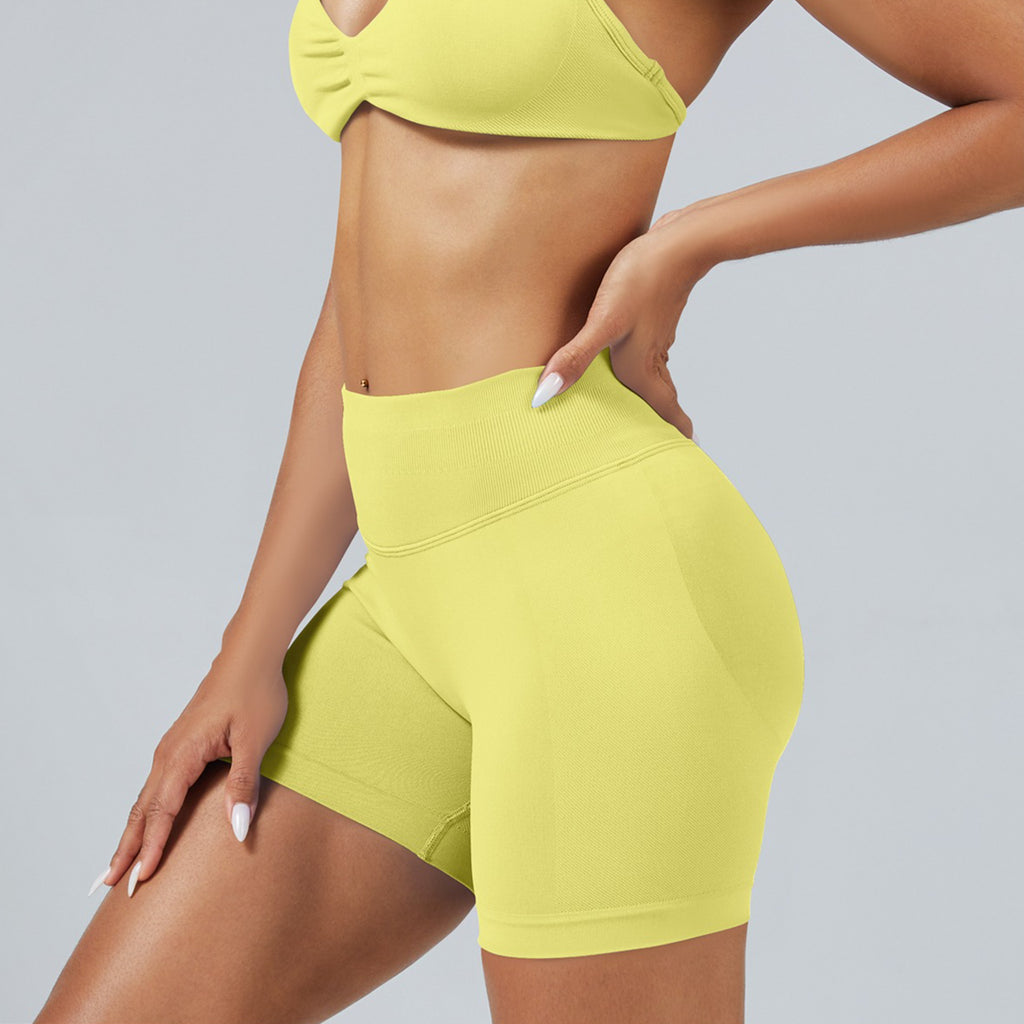 Seamless High Waisted Yoga Shorts Butt Lifting