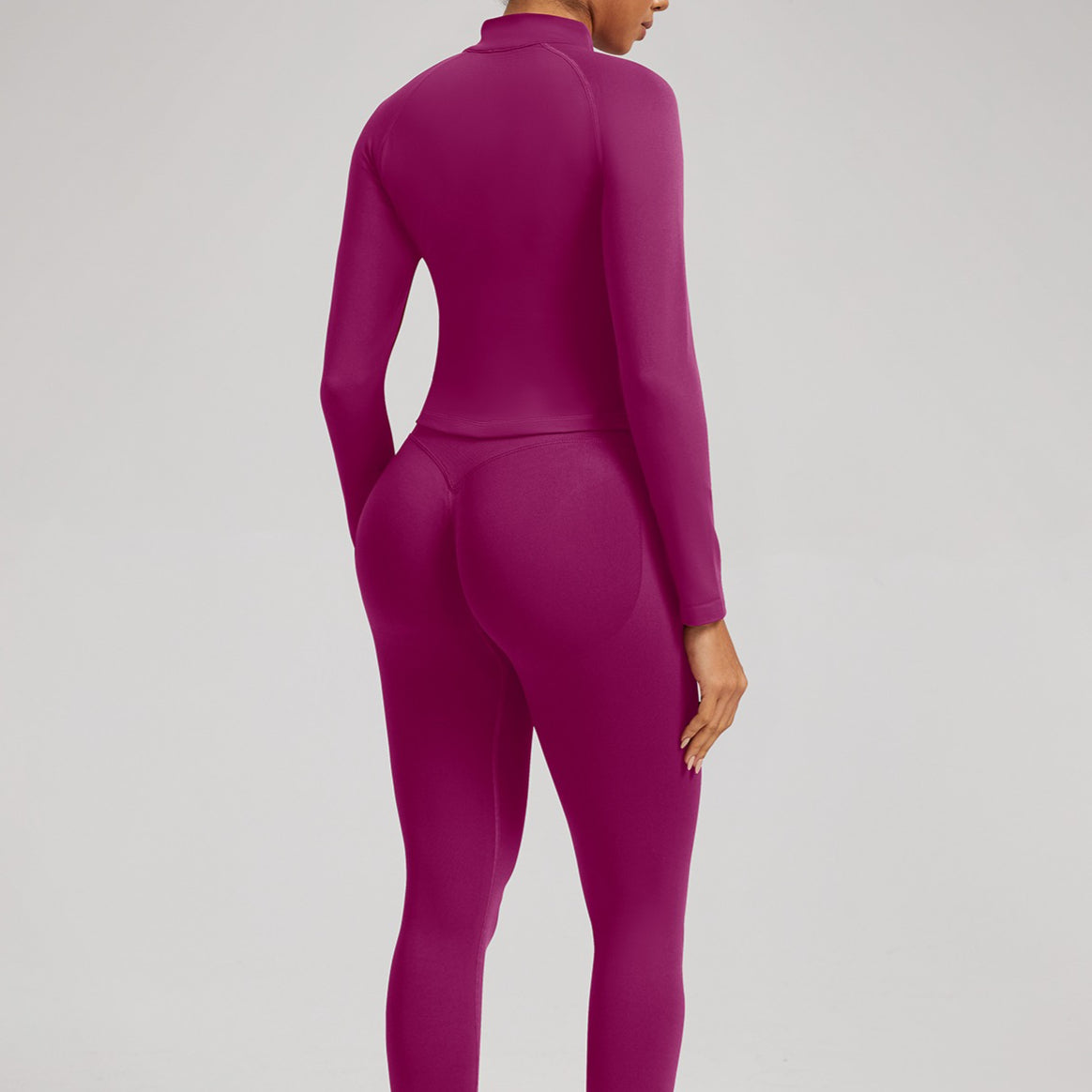 Women’s Seamless Zip Front Yoga Jacket Gym Workout Top