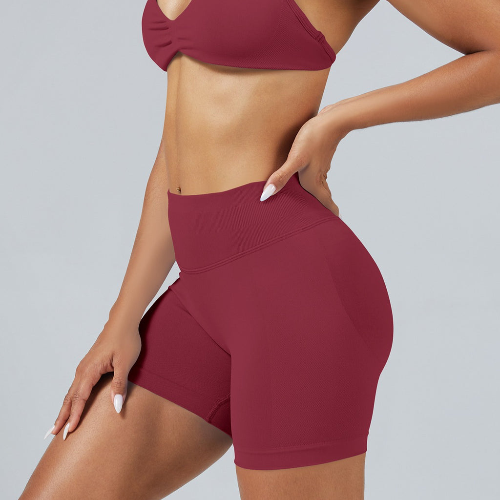 Butt Lifting Seamless Yoga Shorts Quick Dry