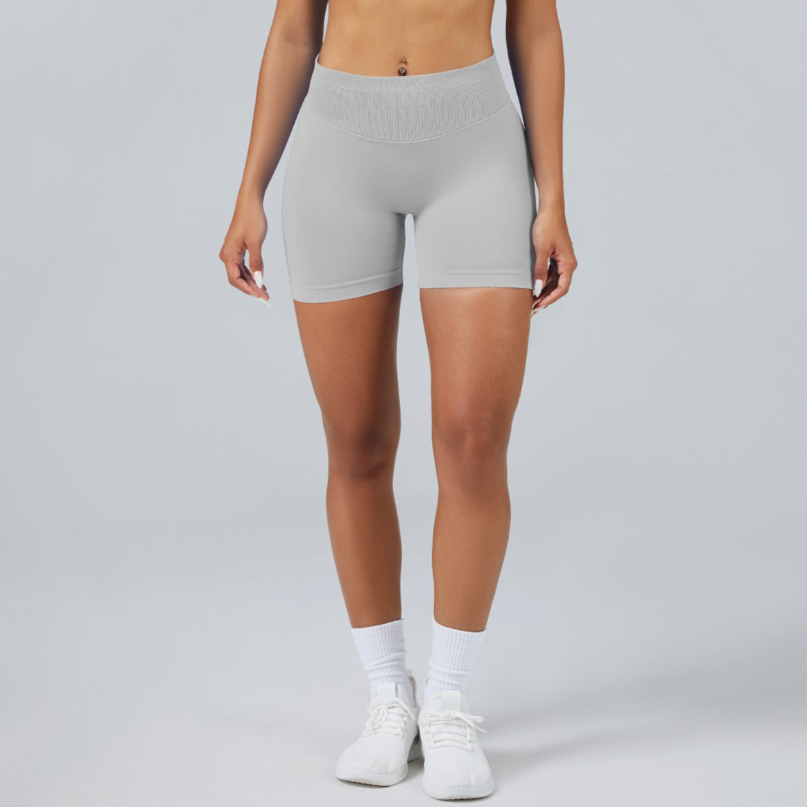 Women High Stretch Seamless Workout Shorts