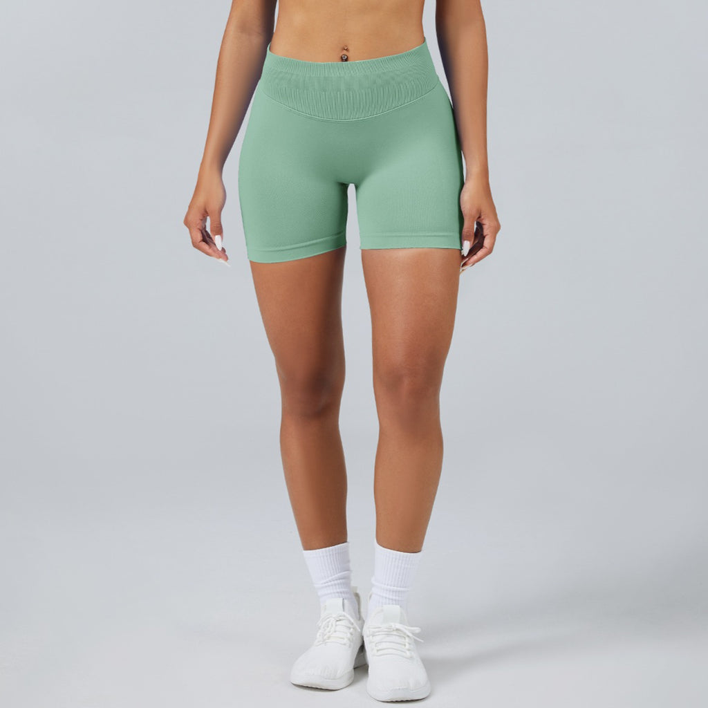 Seamless Yoga Shorts for Running Gym Training