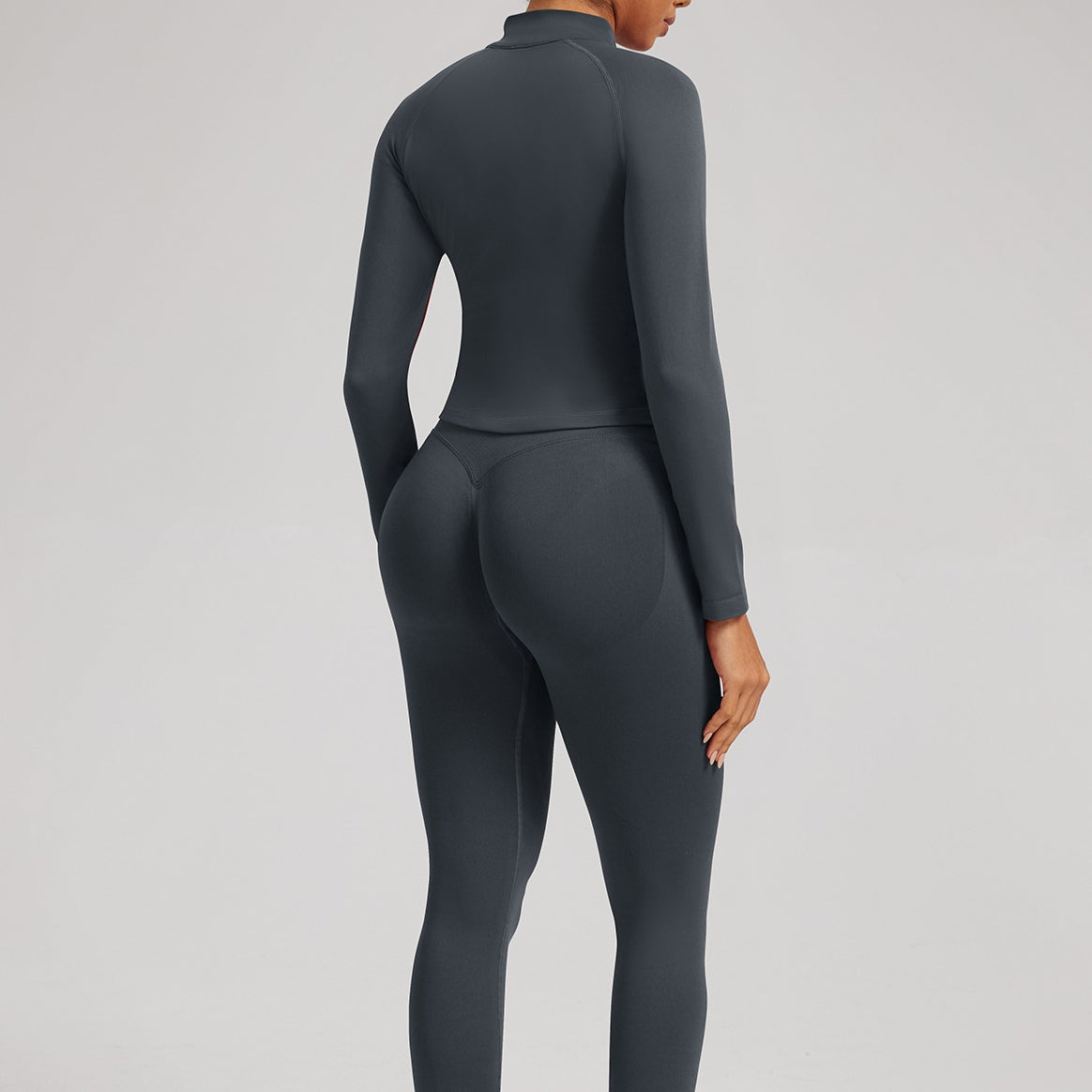 Women’s Zip Up Seamless Fitness Jacket Yoga Training Top